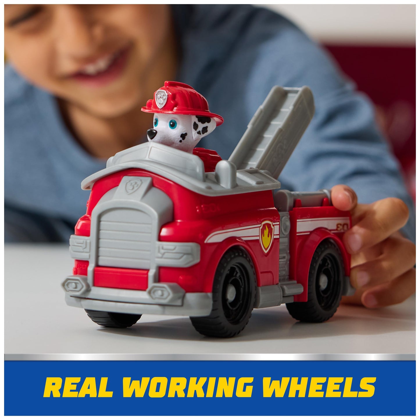 Paw Patrol, Marshall’s Fire Engine, Toy Vehicle with Collectible Action Figure, Sustainably Minded Kids’ Toys for Boys & Girls Aged 3 and Up