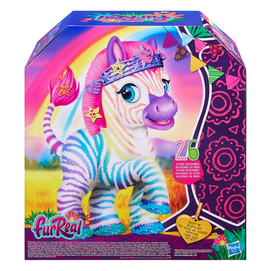 FurReal Zenya My Rainbow Zebra Toy, Interactive Pets Toys for 4 Year Old Girls & Boys & Up