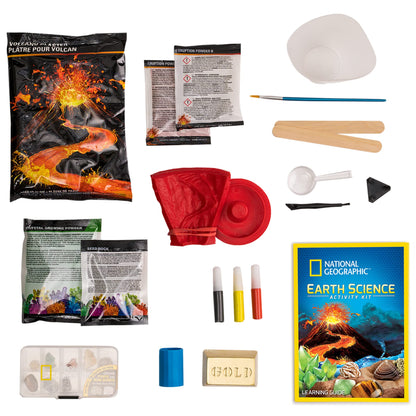 National Geographic Earth Science Experiment Kit with rocks, gems, and activities for kids exploring geology and STEM learning.