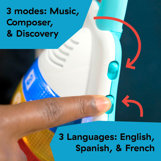 Baby Einstein, Ocean Explorers Pop and Explore Stingray Popper Toy, Ages 6 Months and Up