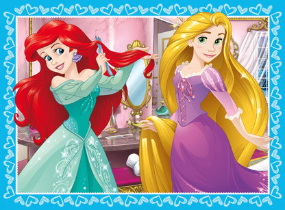 Ravensburger Disney Princess 4 in Box Jigsaw Puzzles for Kids Age 3 Years and Up - 12, 16, 20 & 24 Pieces