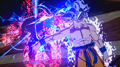 Nintendo Switch game case for Dragon Ball Sparking! Zero by Bandai Namco, featuring artwork of Goku and other characters.