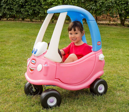 little tikes Princess Cozy Coupe Car - Ride-On with Real Working Horn, Clicking Ignition Switch, & Fuel Cap, 84 cm (H) x 72 cm (W) x 44 cm (D)
