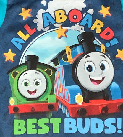 THOMAS & FRIENDS, Boys Thomas The Tank Engine Pyjamas featuring Thomas and Percy, Blue, Age 4-5 Years