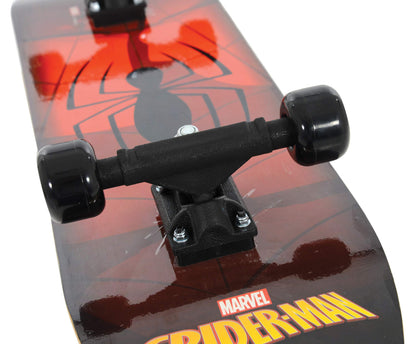 Spiderman Kids Beginners Skateboard | Officially Licensed Graphics Durable 7-Ply Deck Smooth PVC Wheels | Offering Enhanced Stability Balance and Coordination Development | Age 5+