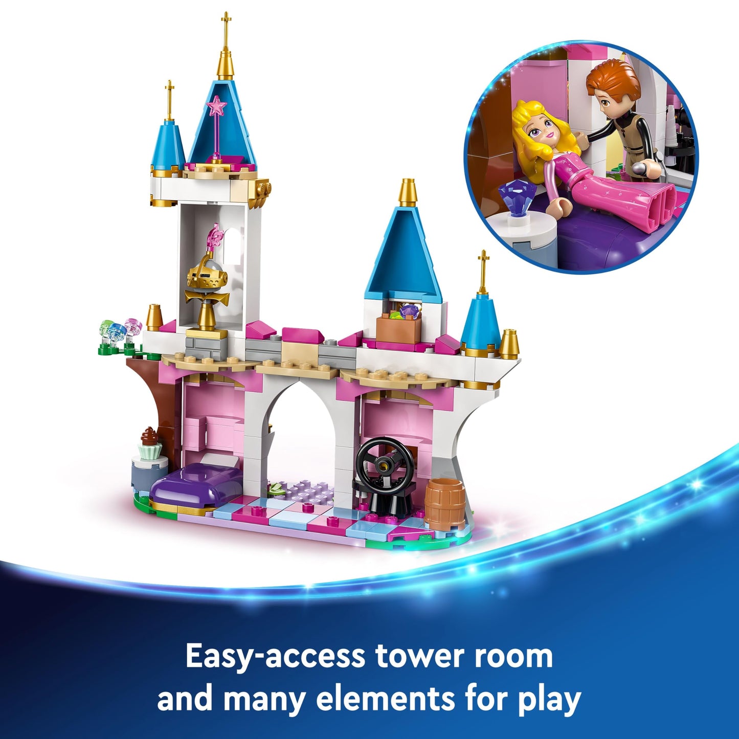 LEGO ǀ Disney Princess Maleficent’s Dragon Form Building Toy Set for Kids and Sleeping Beauty Fans, with 2 Mini-Doll Figures, Fun Gift Idea for 7 Plus Year Old Girls and Boys Who Love Aurora 43240
