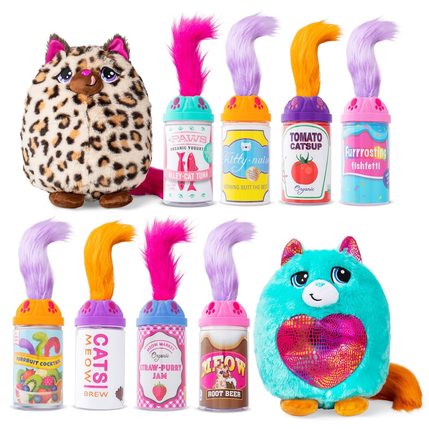 Basic Fun 03936 Surprise Cat Plush, Cuddly Soft Toy For Girls And Boys, Suitable For Kids Aged 4+, Assorted