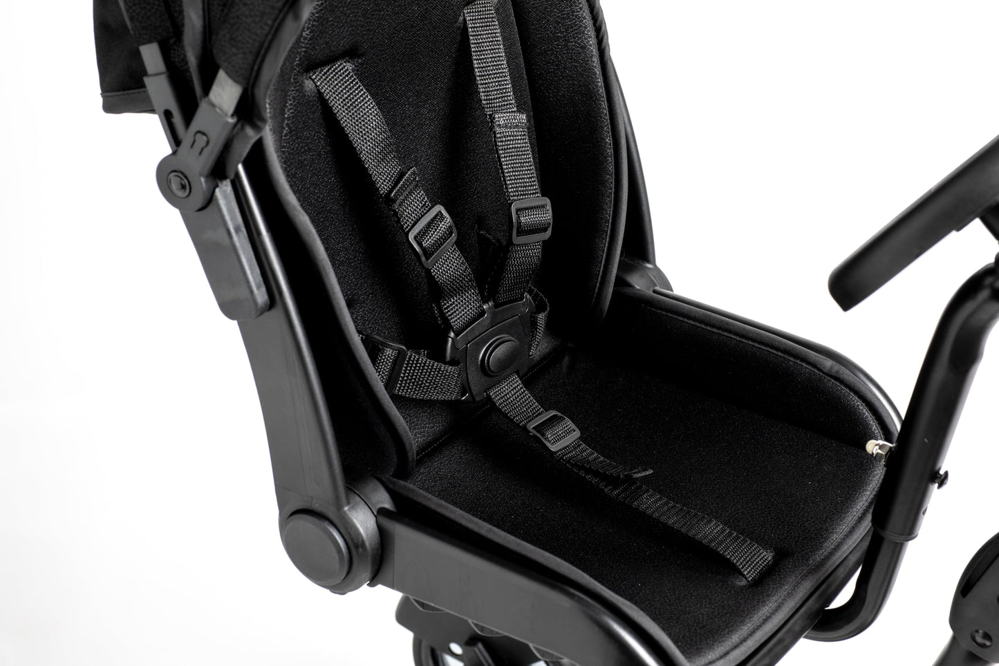Roma Side Rider Universal Buggy Board with Seat - 4-Wheel Pram Board for Toddlers, Side Buggy Board with Universal Connector for Easy Attachment - Toy Steering Wheel - Hood