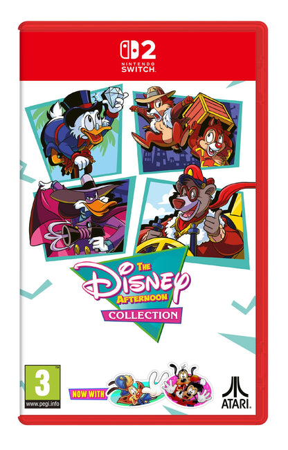 Atari Disney Afternoon Collection game for Nintendo Switch, showing colorful game cover with classic Disney characters and artwork.