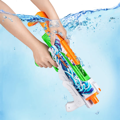 XSHOT Water Fast-Fill Skins Hyperload Water Blaster, Summer Outdoor Pool Toy (2 Pack), Mailer Box, [Various], White