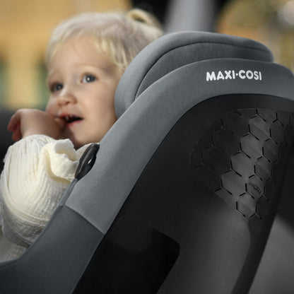 Maxi-Cosi Pearl S i-Size, Baby Car Seat, 3 Months - 4 Years, max. 18 kg, 61 - 105 cm, Toddler Car Seat, 5 Recline Positions, Easy-in Harness Hooks, G-CELL Side Impact Protection, Tonal Graphite