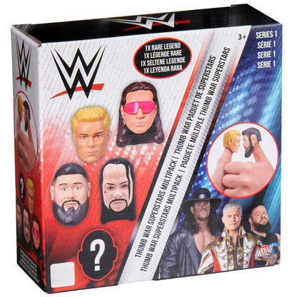 WOW! Stuff WWE Thumb Wars Superstars 5 Pack Multipack, Competitive Thumb Wrestling Figures Set, Includes 5 Thumb Sized Superstars, Collectible Toys and Gifts for Boys and Girls, Ages 3 to Adult
