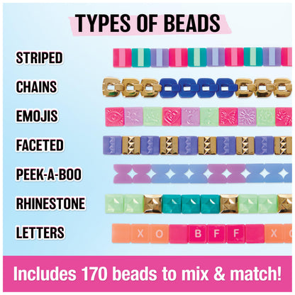 Cool MAKER PopStyle Bracelet Maker, 170 Stylish Beads, 10 Bracelets, Storage, Friendship Bracelet-Making Kit, DIY Arts and Crafts Kids’ Toys for Girls