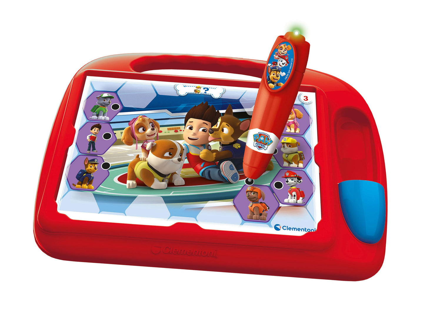 Clementoni- Paw Patrol: Interactive Learning Playtable with Quiz Pen & Educational Cards (4-6 + Years)