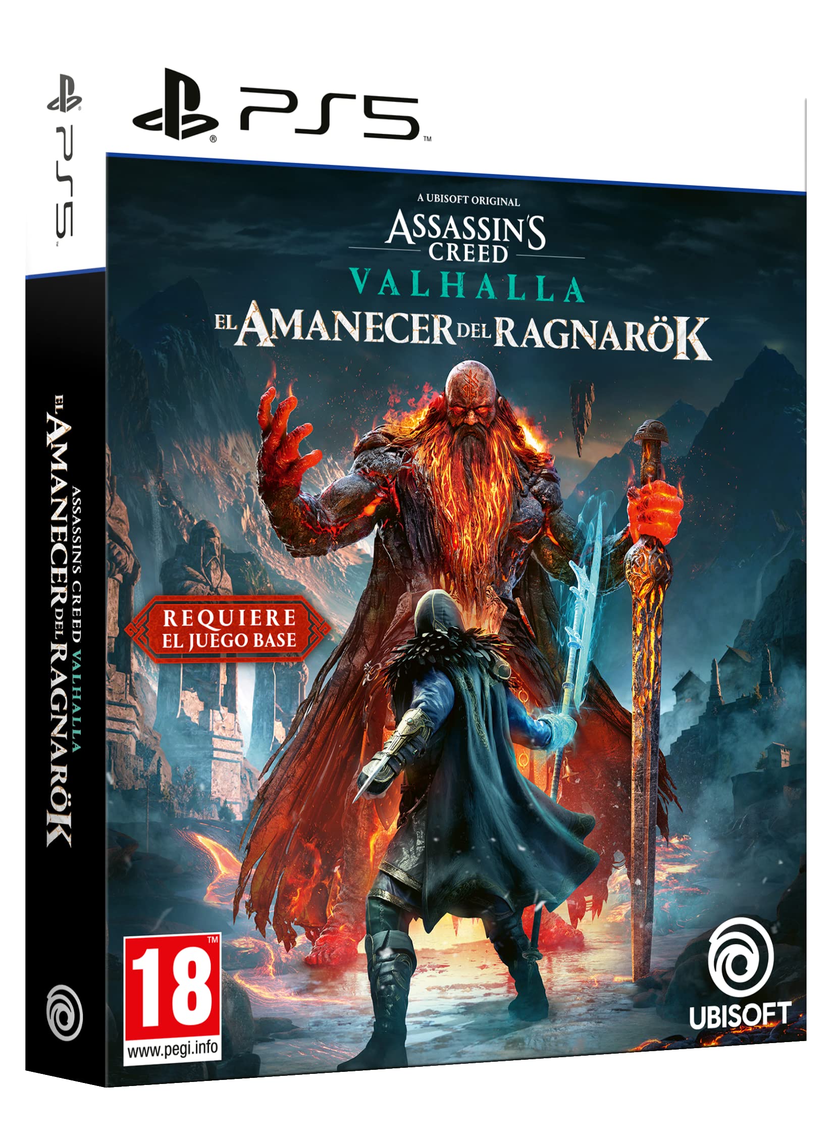 Sony PS5 Assassin's Creed Valhalla game by Ubisoft, featuring the game case with cover art and branding.