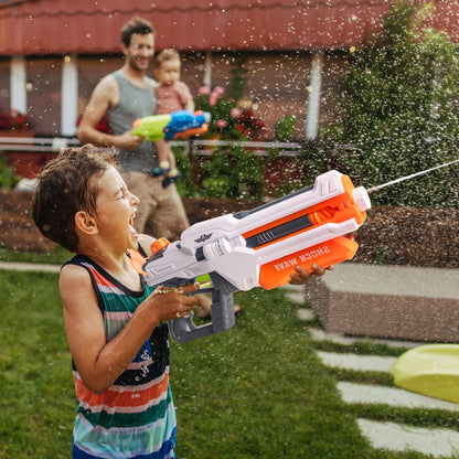 YIYAYOO big water gun for kids and adults, powerful water pistol with 30-40ft range, large 1300cc water blaster for outdoor summer fun