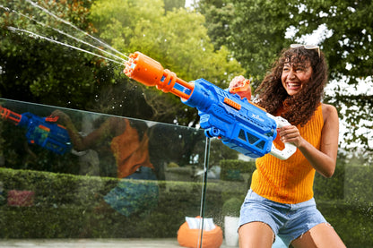 XSHOT Water Gatling Motor Soaker by ZURU, Motorised Blaster Watergun, Water Blaster, Water Toys, Fills with Water in just 1 Second, Rechargable Battery (Large Gatling Motor Soaker)