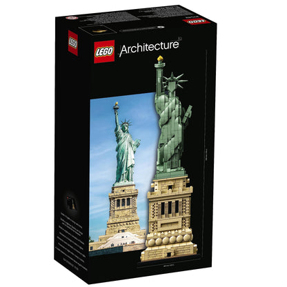 LEGO Architecture Statue of Liberty model kit showcasing detailed design, perfect for collectors and home decor enthusiasts.
