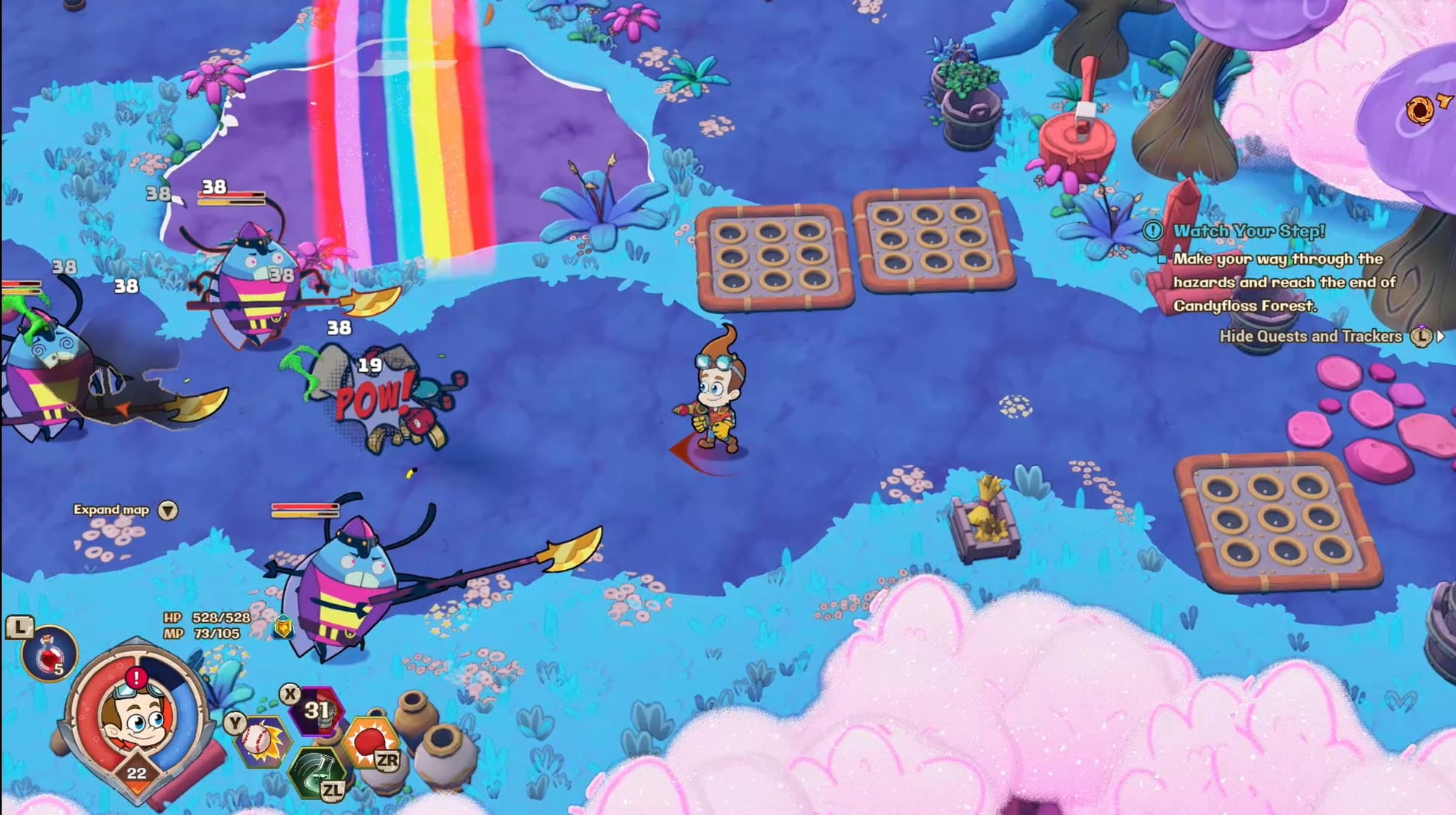 Nintendo Switch game "Nicktoons & The Dice of Destiny" by Game Mill, featuring colorful Nicktoon characters on the game cover.