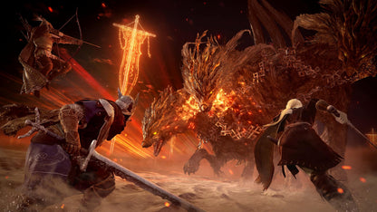 Elden Ring Nightreign Seekers Edition for PS5 by Bandai Namco, featuring game case, artwork, and exclusive collectibles.