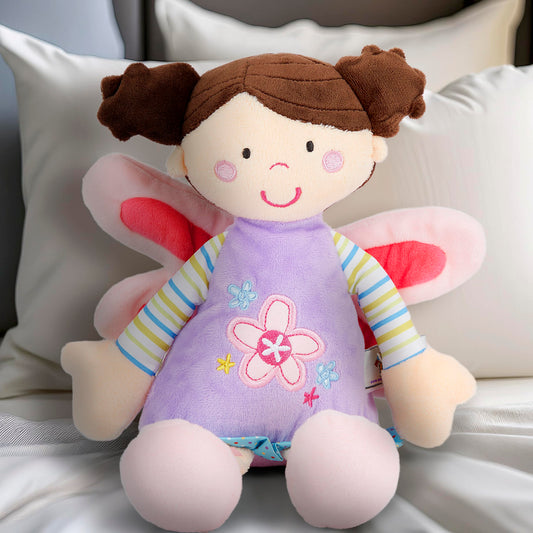 Mousehouse Gifts - Purple Bunny Rabbit Soft Toy in Clothes, Plush Rabbit Cuddly Toy for Newborn Baby Boys and Girls