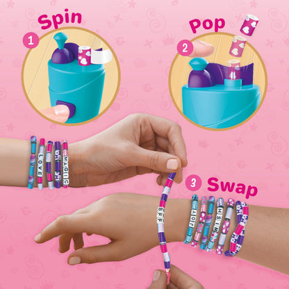 Imagimake Spin n Pop DIY Bracelet Making Kit | Jewellery Craft Kits for Kids | Friendship Bracelet Maker | Make Your Own Beads | Teenage Girls Gifts | 8 Year Old Girl Gifts | Gifts for Teenage Girls