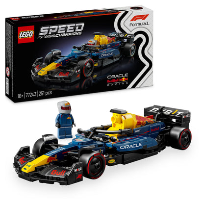 LEGO Speed Champions Oracle Red Bull Racing RB20 F1 Race Car Model with a Collectible Formula 1 Driver Minifigure - Display Set for Adult Motorsport & Racing Fans 77243