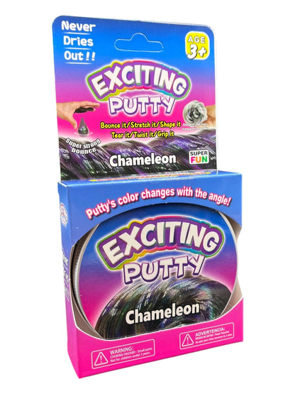 Color-changing putty and mud set by Bodygenix with magnetic UV and liquid glass textures, sensory therapy putty, and squishy fidget toys.