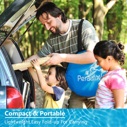 Peradix Splash Pool, 4-in-1 Baby Beach Tent with UV Sun Shelter Canopy & Mosquito Net, Portable Pop-Up Infant Ball Pit Tent, Toddler Wading Pool for Kids & Pets