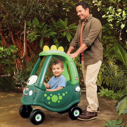 little tikes Cozy Coupe Dino - Ride On for Kids with Real Working Horn, Clicking Ignition Switch, & Fuel Cap - For Kids 18 Months - 5 years