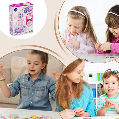 Bracelet Maker,Charm Bracelet Making Kit - Jewelry Toy with Beads Arts for Children Kids Teen Girl 3 Years Old + Birthday Christmas Stocking Stuffers