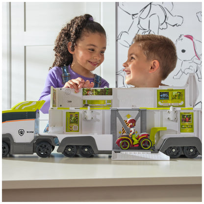 Paw Patrol Jungle Pups, Transforming PAW Patroller, Ryder Action Figure, ATV Toy Car, Vehicle Lift and Sound Effects, Kids’ Toys for Boys and Girls Aged 3+