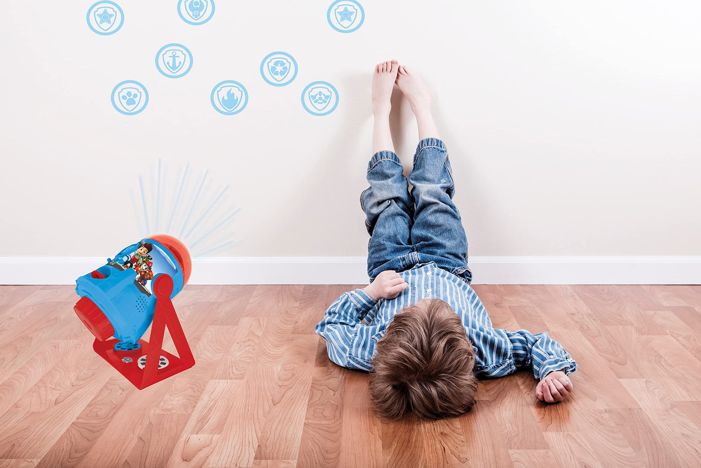 LEXIBOOK, Paw Patrol, My stories brought to light, Story projector with sounds, timer and booklet, blue/red, LTC100PA