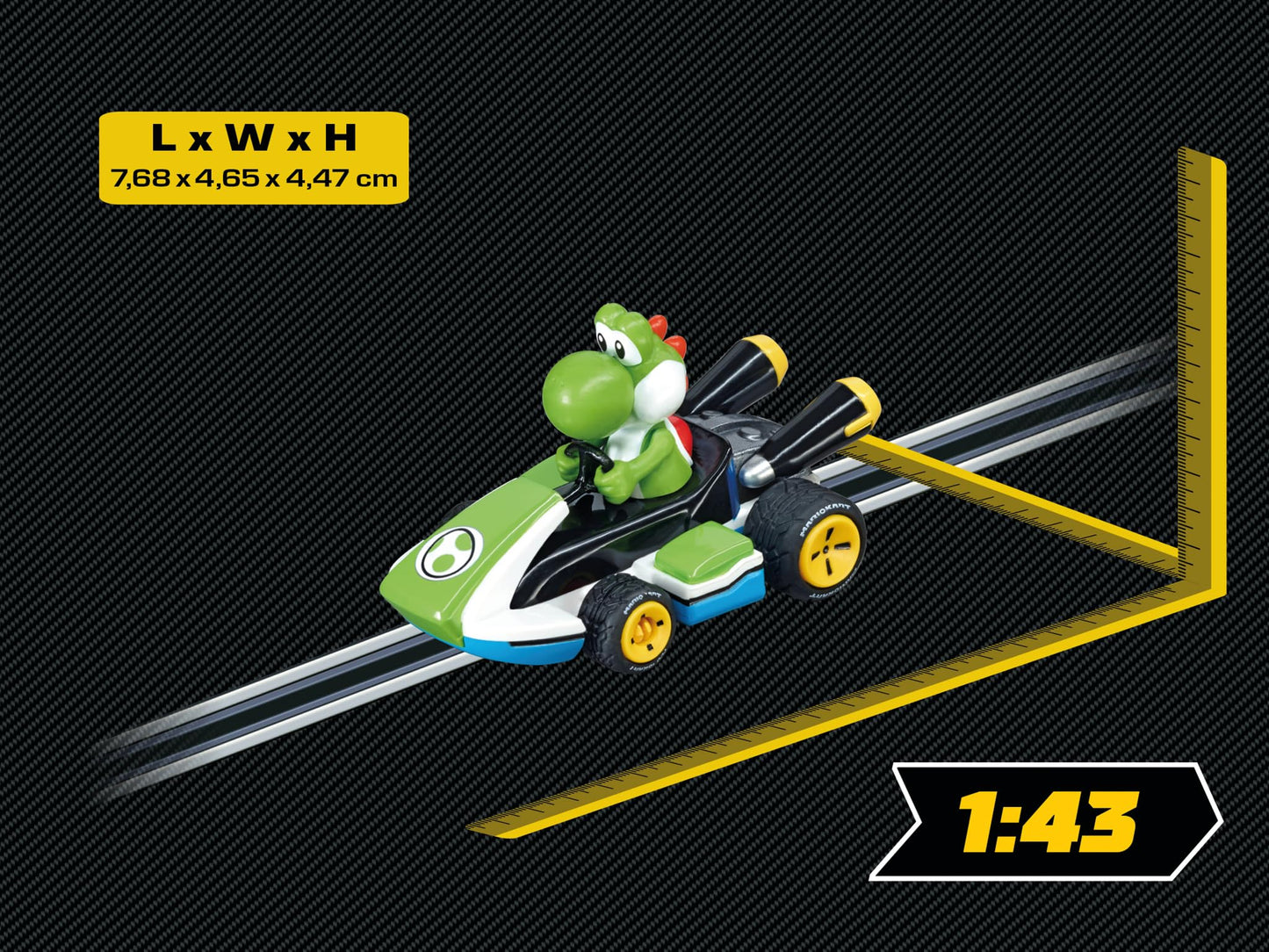 Carrera GO!!! Mario Kart 20064035 Nintendo 8-Yoshi Slot Car