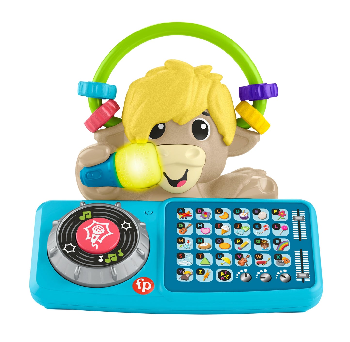 Fisher-Price Baby Learning Toy Link Squad A to Z Yak with interactive music and lights for babies 9+ months.