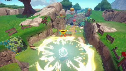 PAC-MAN WORLD 2 Re-PAC Nintendo Switch game by Bandai Namco, featuring colorful cover art with PAC-MAN character and vibrant graphics.