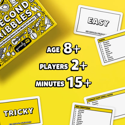 Six Second Scribbles: The frantically fast and fantastically fun drawing game | A family friendly party game for children, teens and adults (Six Second Scribbles)