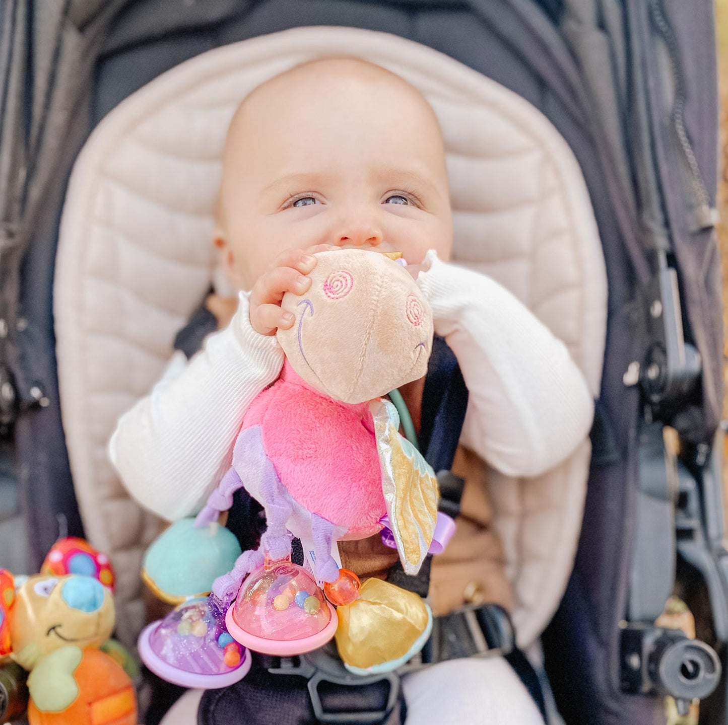 Playgro Unicorn Clip Clop Activity Rattle Pink - Nurturing Developmental Toy for 3+ Months - The Ultimate Fusion of Teething & Early Engagement - Baby's First Rattles with a Delightful Unicorn Design