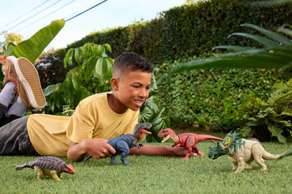 Mattel Jurassic World Rebirth Wild Roar Baryonyx Dinosaur Toy with Tail-Controlled Chomp Multi-Direction Attack & Sound, Posable & Digital Play, JGC79, Brown - Baryonyx