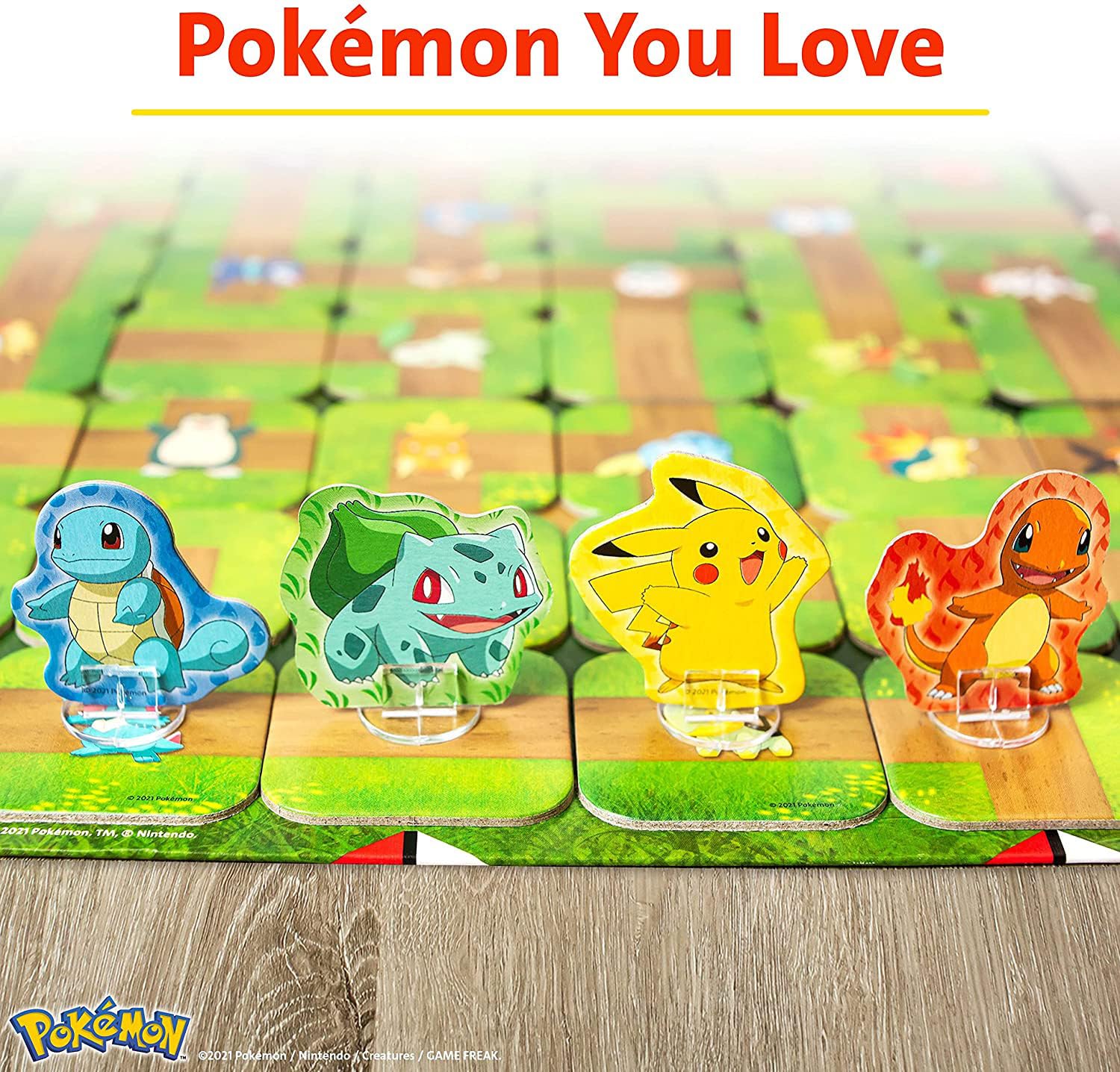 Ravensburger Pokemon Labyrinth board game featuring a colorful maze with Pokemon characters, designed for kids aged 7 and up.