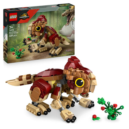 LEGO Jurassic World Baby Dinosaur Dolores: Aquilops - Play & Display Toy Dinosaur Figure - incl. a Plant with Flowers - Gift for 7+ Year Old Boys, Girls & Rebirth Movie Fans - 76970