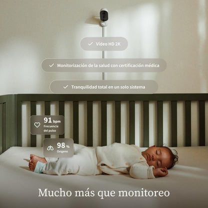 Owlet Dream Duo (3rd Gen) – Medically-Certified Smart Baby Monitor with Sock & HD Video Cam, Tracks Pulse Rate, Oxygen & Sleep, 2K HD Video, Cry & Motion Alerts, Temp Monitoring