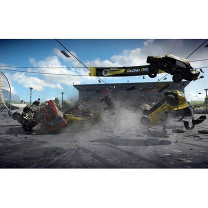 Wreckfest PS5 game case by THQ Nordic featuring a racing car and demolition derby scene on the cover.
