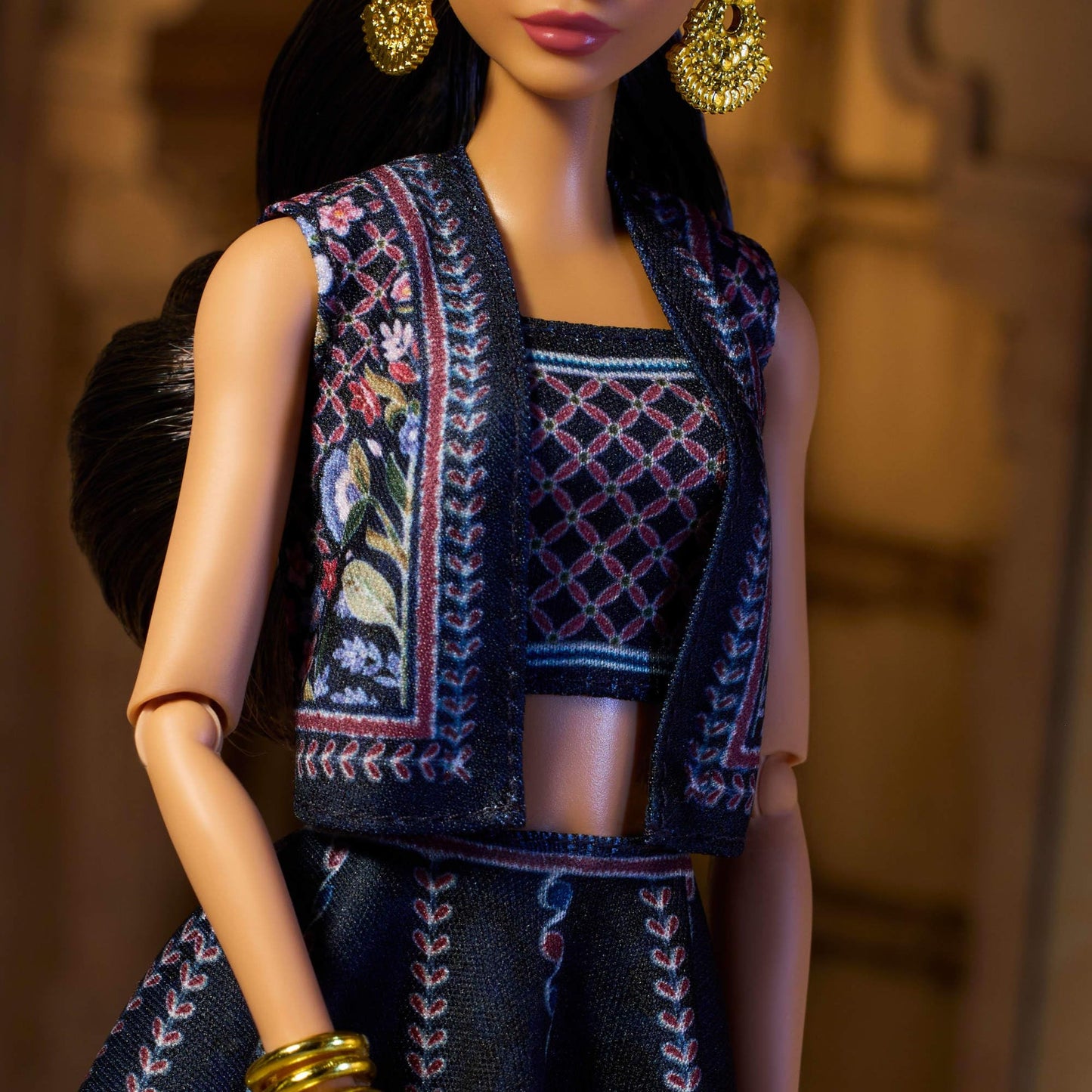 Barbie Diwali Doll by Anita Dongre Wearing Festival of Lights Look, Holiday Collectible with Doll Stand & Certificate of Authenticity, HRM91