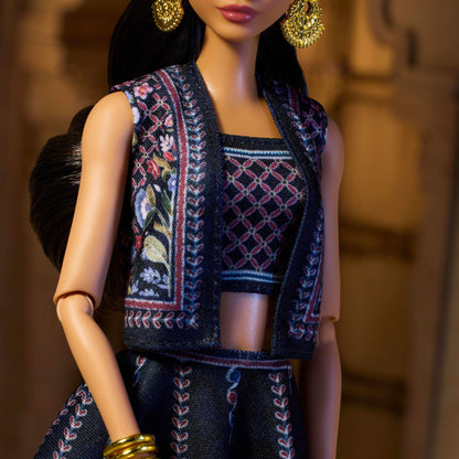 Barbie Diwali Doll by Anita Dongre Wearing Festival of Lights Look, Holiday Collectible with Doll Stand & Certificate of Authenticity, HRM91