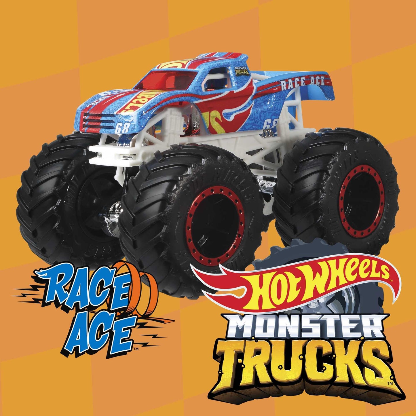 Hot Wheels Monster Trucks Set (Assorted Styles, One Random Set), 1 Toy Truck in 1:64 Scale & 1 Crushable Car, Vehicle Play for Kids & Collectors, FYJ44