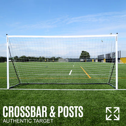 QUICKPLAY Kickster Elite Football Goal 6x4' – Ultra Portable Indoor & Outdoor Football Goals with Weighted Base [Single Goal]