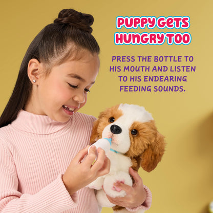 Little Live Pets My Really Real Puppy - Patches The Beagle Realistic Interactive Toy Puppy That Reacts To Your Touch. 60+ Sounds and Reactions. Soft Fur, Weighted Paws, Blinking Eyes