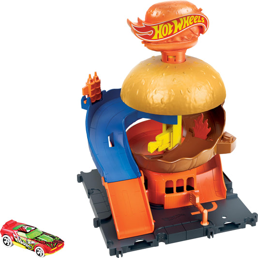 Mattel - Hot Wheels City Burger Blitz Playset