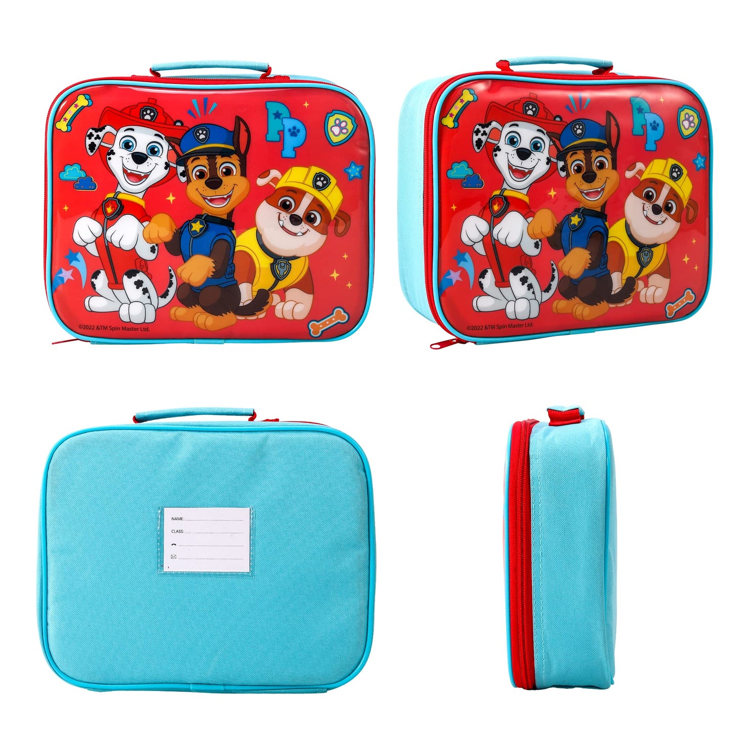 Zawadi Global Paw Patrol Kids Childrens Lunch Box Set – Insulated Lunch Bag, Multicompartment Lunch Box & 540ml Water Bottle - School Travel Lunch Food Set, BPA Free